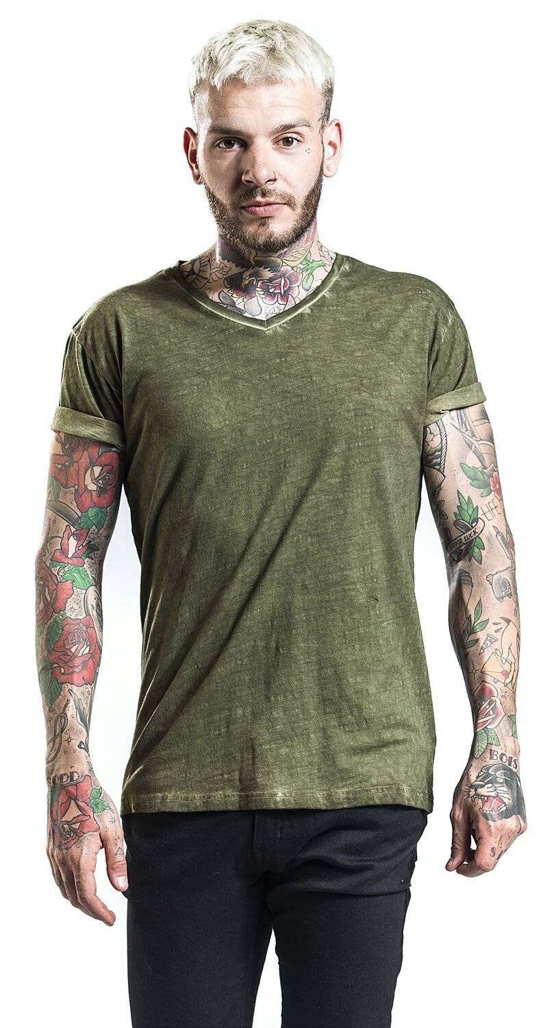 EMP T-Shirt Oliv Von RED By EMP