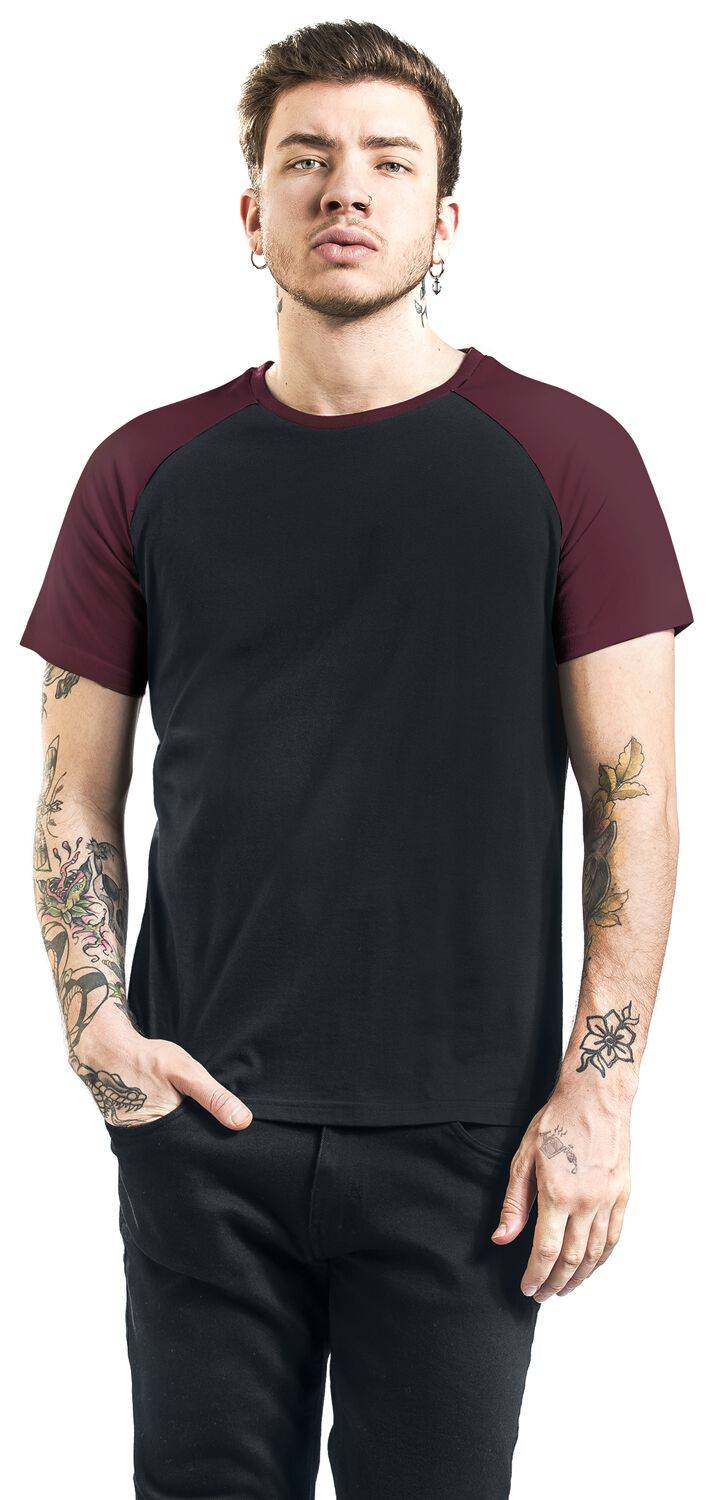 EMP T-Shirt Schwarz/bordeaux Von RED By EMP