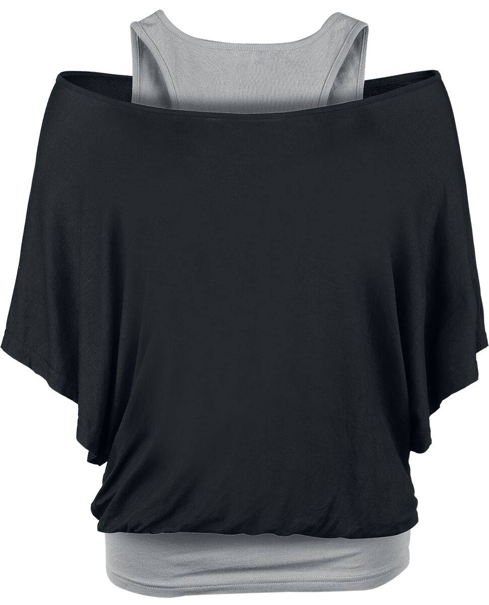 EMP T-Shirt Schwarz/grau Von Black Premium By EMP