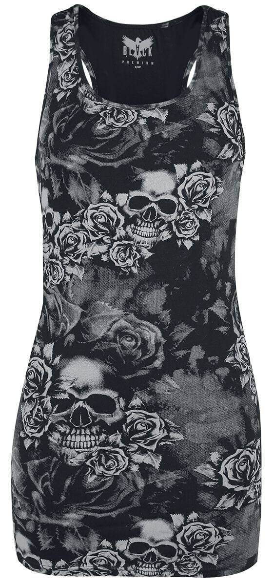 EMP T-Shirt Schwarz/grau Von Black Premium By EMP