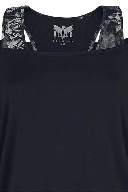 EMP T-Shirt Schwarz/grau Von Black Premium By EMP