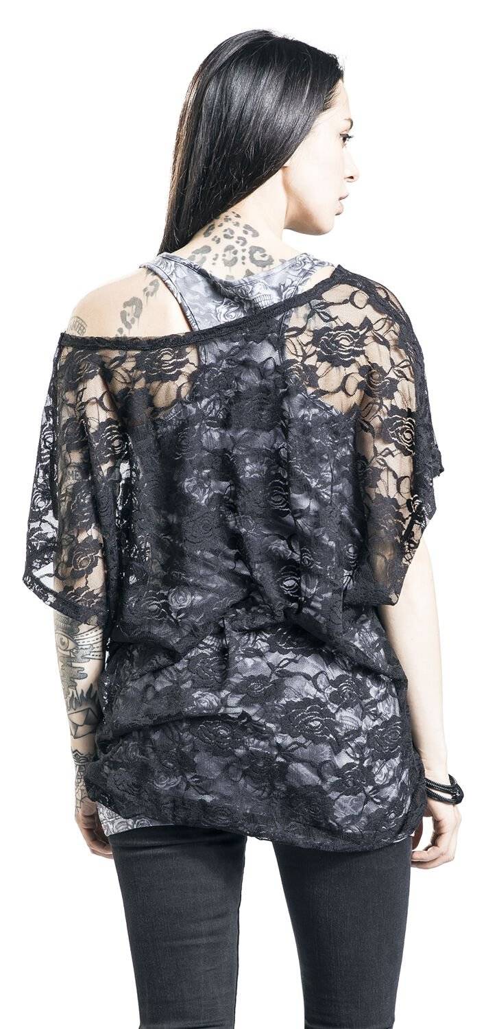 EMP T-Shirt Schwarz/grau Von Black Premium By EMP