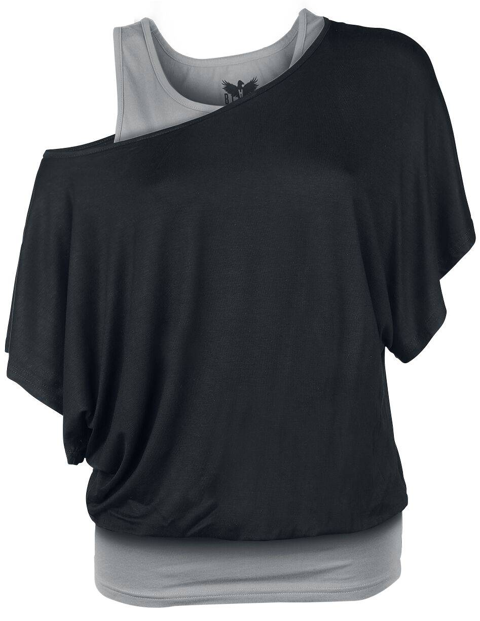 EMP T-Shirt schwarz/grau von Black Premium by EMP