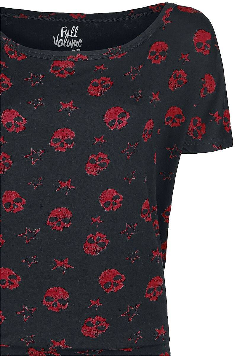 EMP T-Shirt Schwarz/rot Von Full Volume By EMP