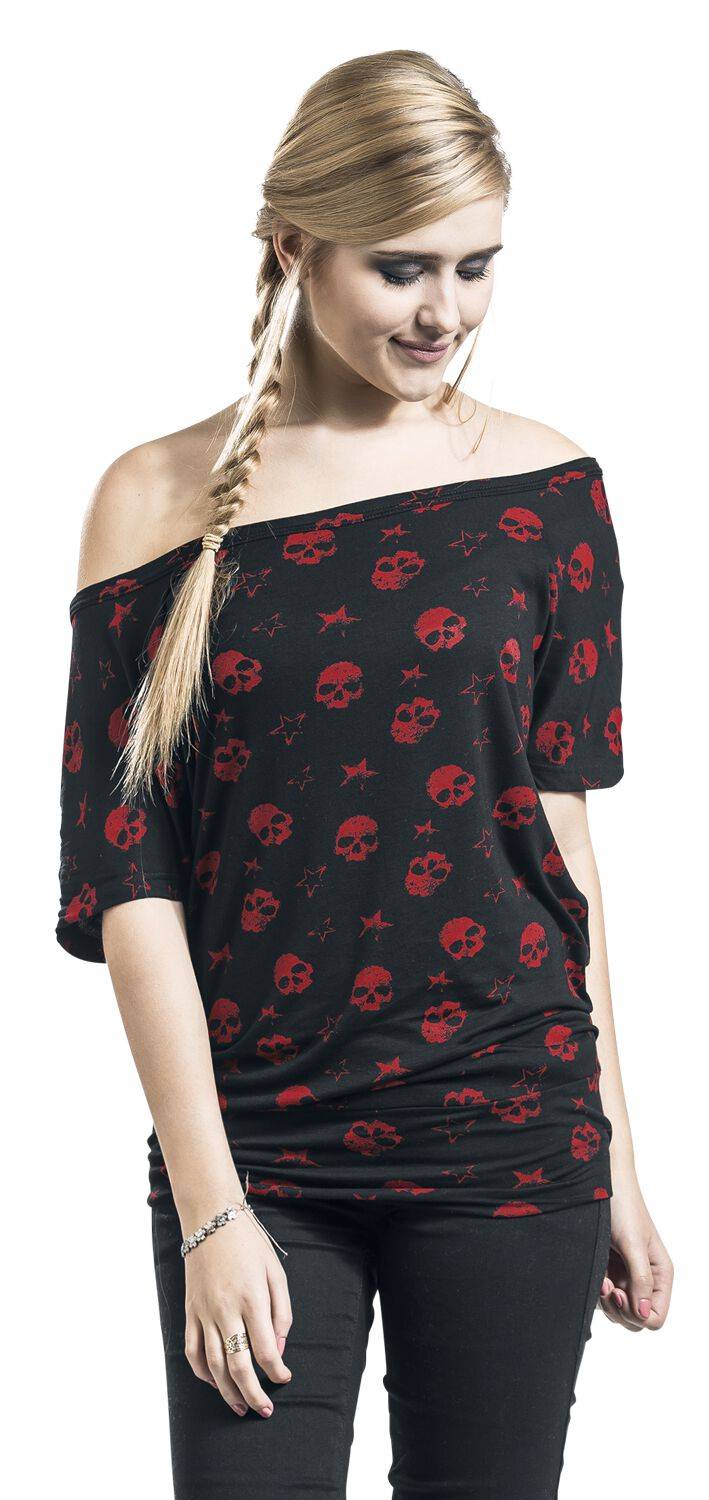 EMP T-Shirt Schwarz/rot Von Full Volume By EMP