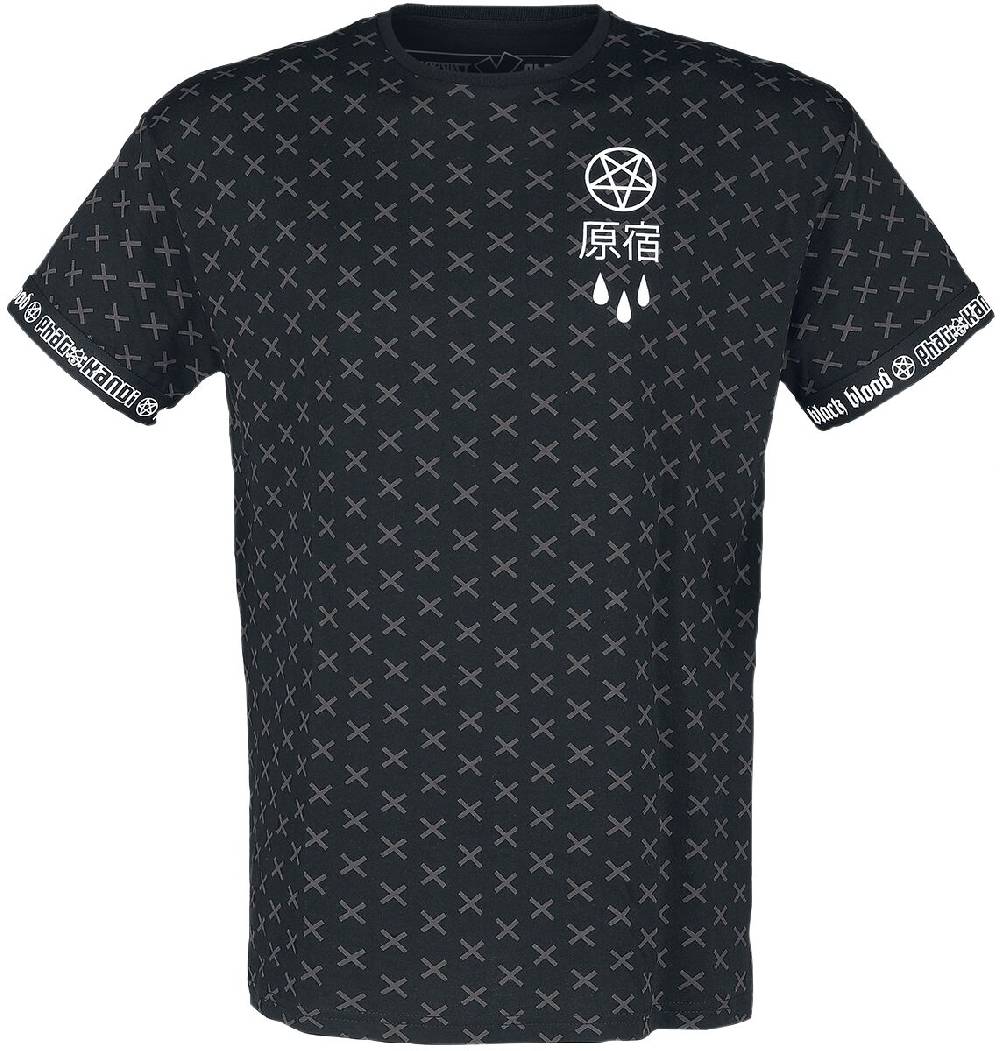 EMP T-Shirt schwarz von Black Blood by Gothicana