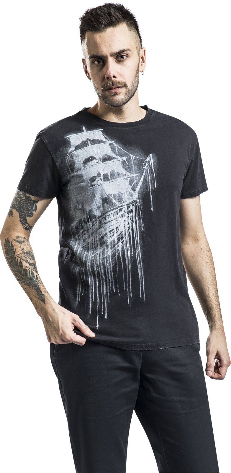 EMP T-Shirt Schwarz Von Black Premium By EMP