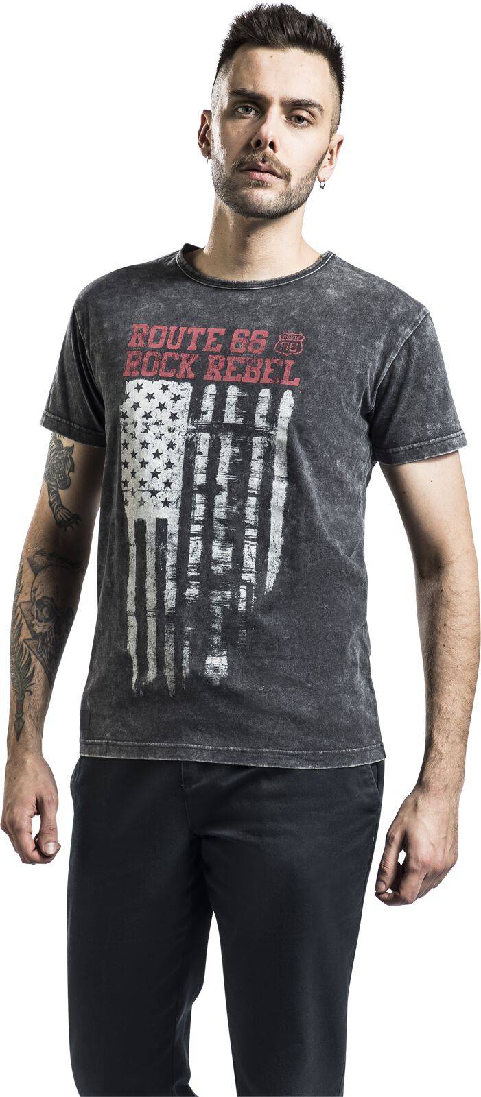 EMP T-Shirt Schwarz Von Rock Rebel By EMP