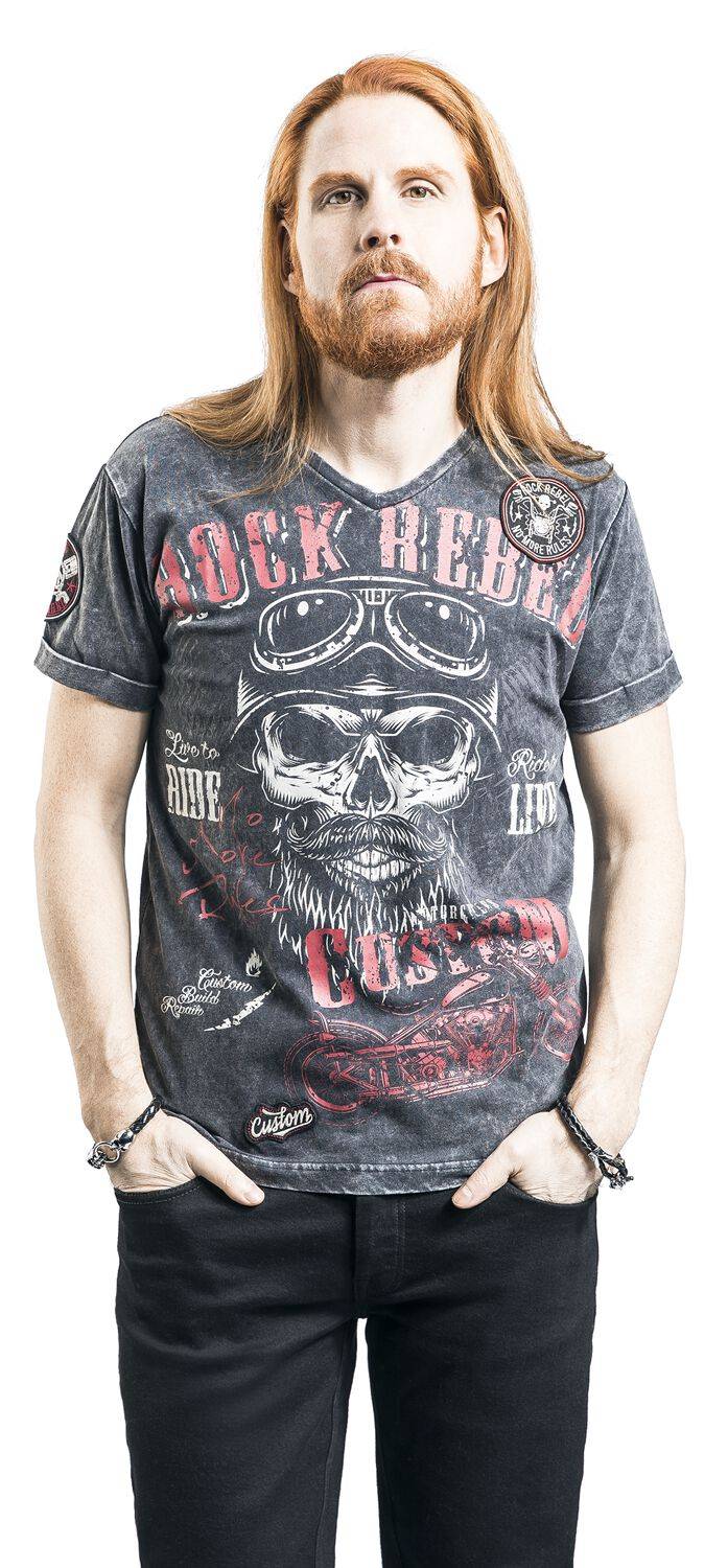 EMP T-Shirt Schwarz Von Rock Rebel By EMP