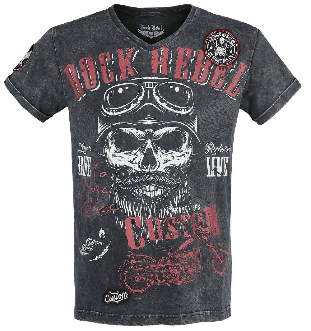 EMP T-Shirt schwarz von Rock Rebel by EMP