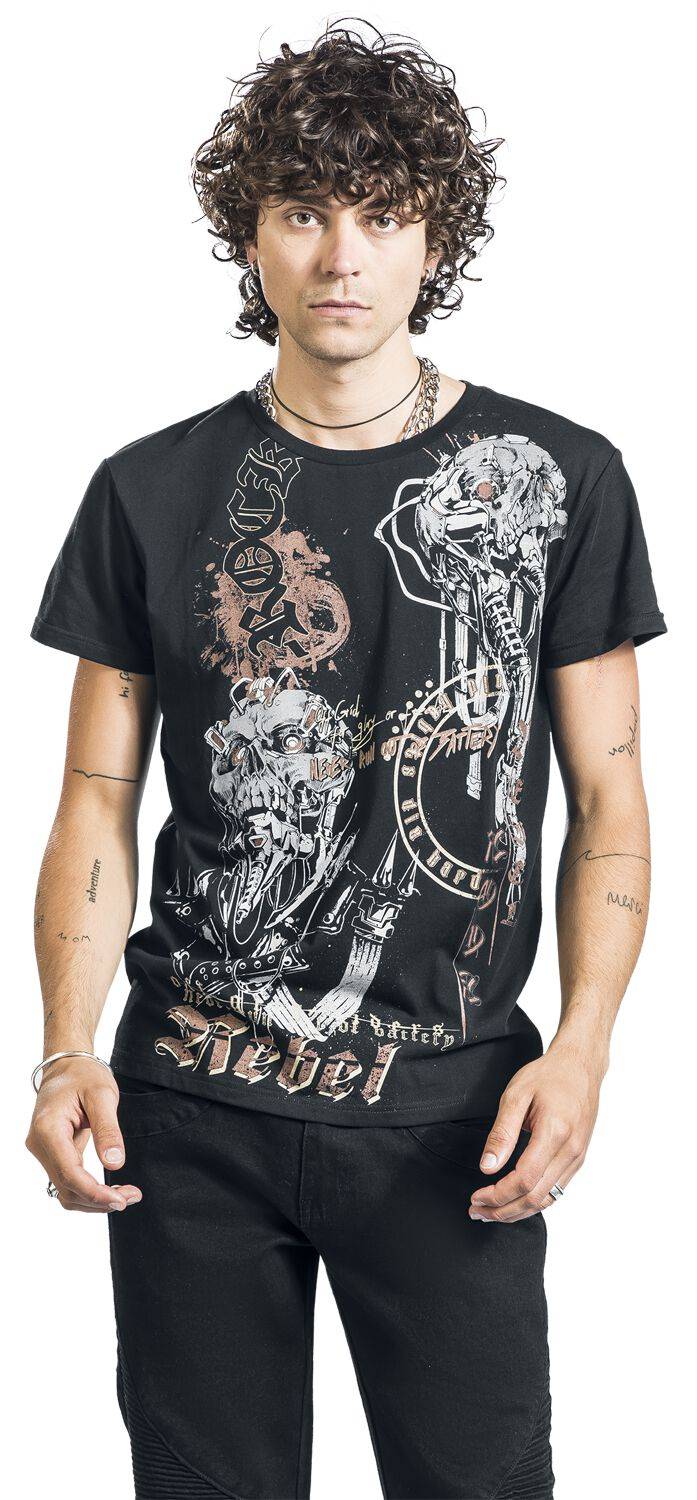 EMP T-Shirt Schwarz Von Rock Rebel By EMP