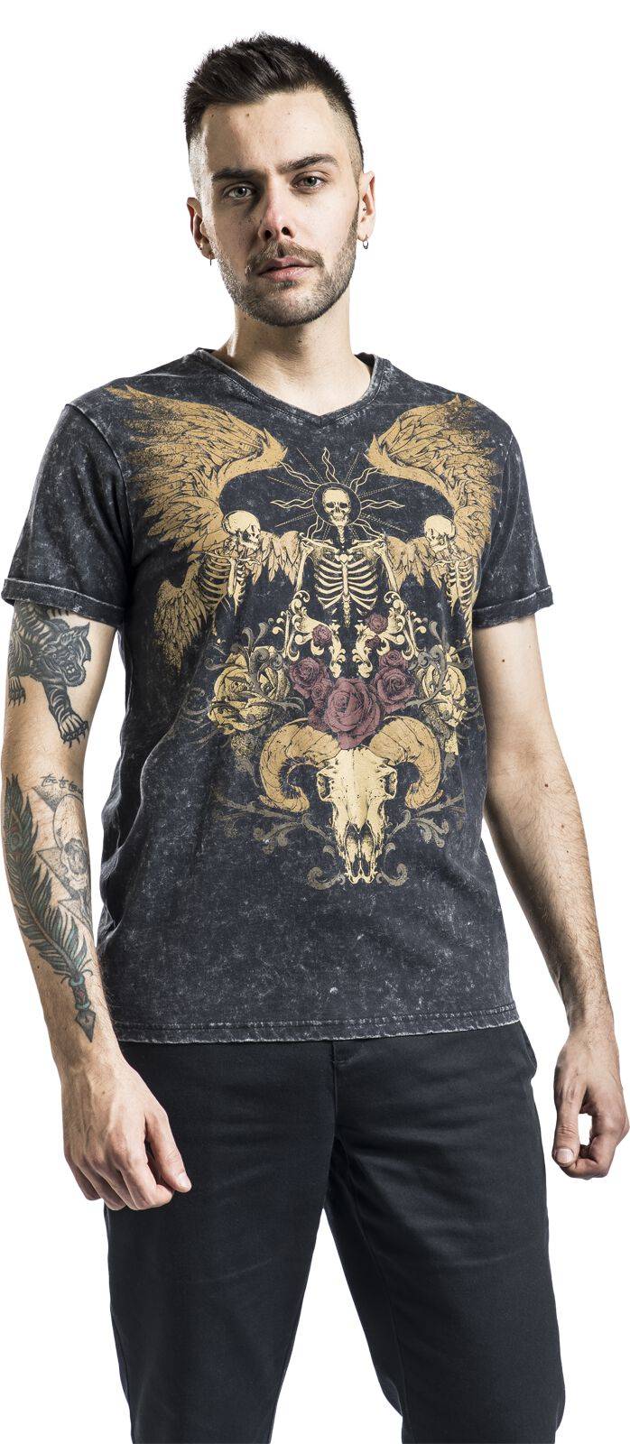 EMP T-Shirt Schwarz Von Rock Rebel By EMP