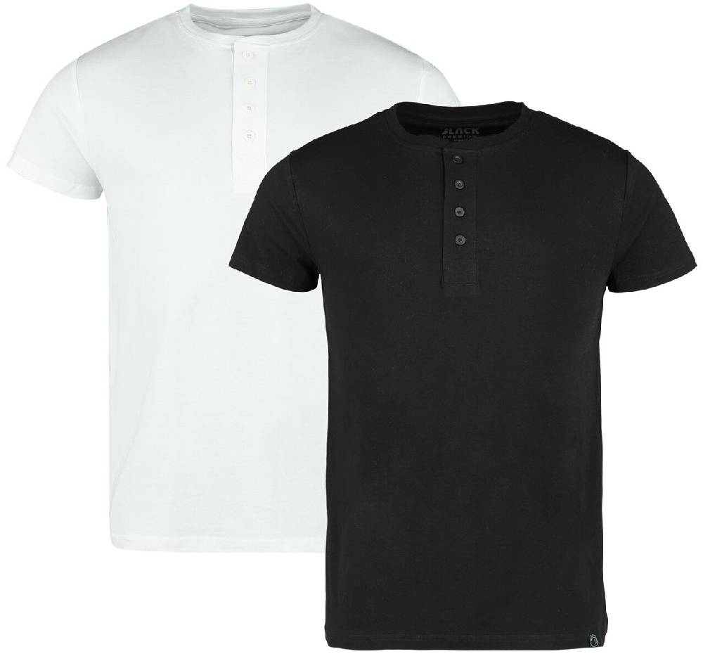EMP T-Shirt schwarz/weiß von Black Premium by EMP