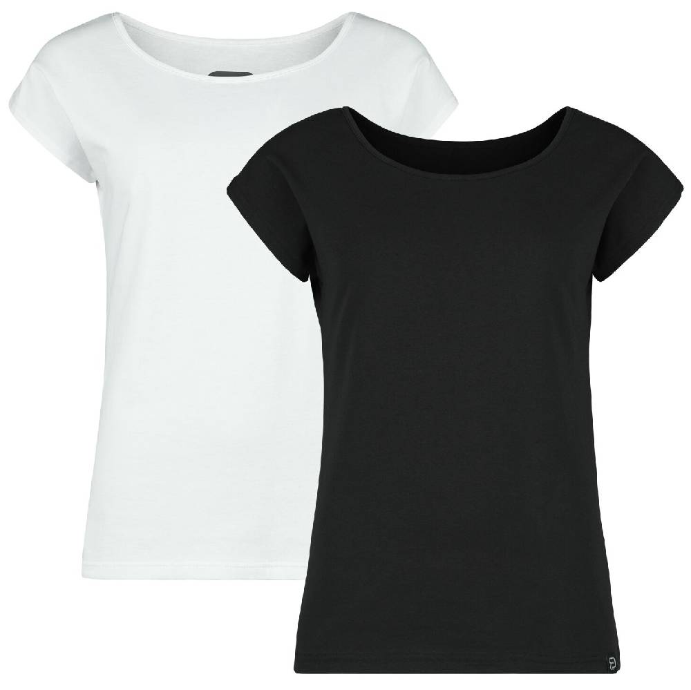 EMP T-Shirt schwarz/weiß von RED by EMP