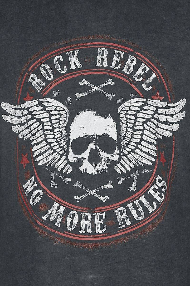 EMP Tank-Top Grau Von Rock Rebel By EMP
