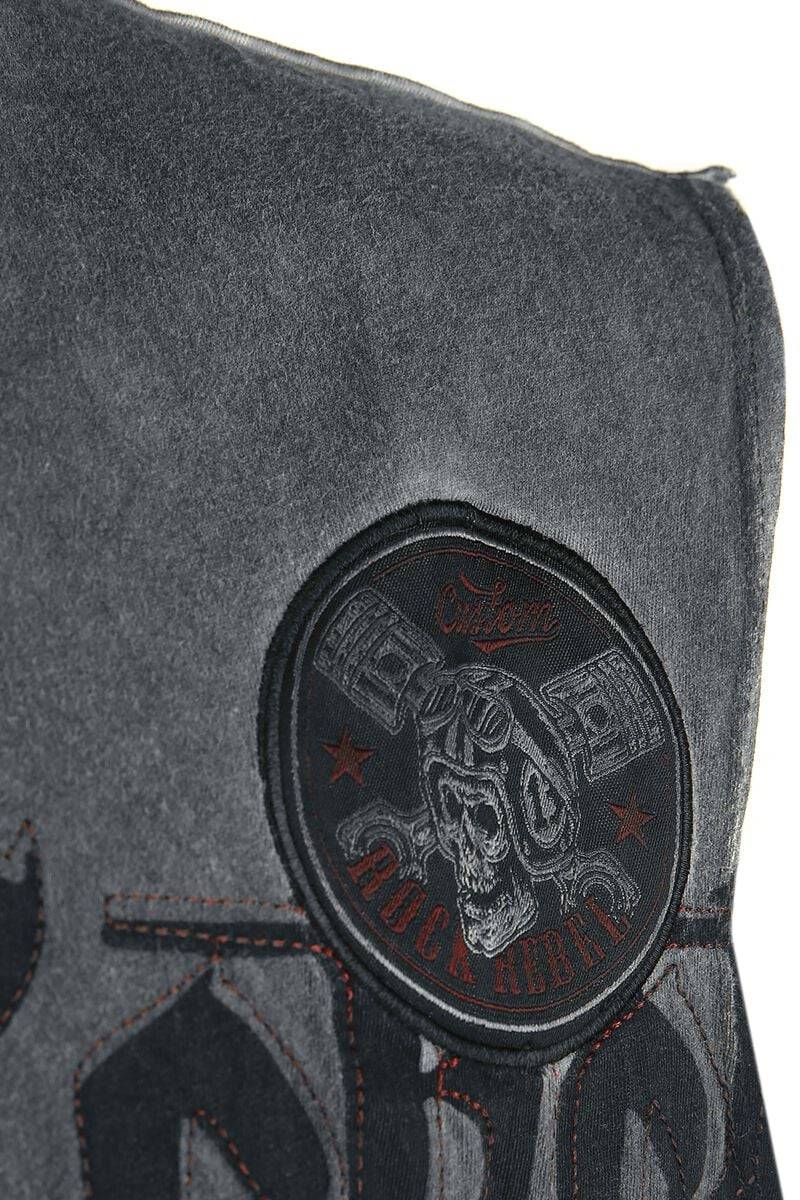 EMP Tank-Top Grau Von Rock Rebel By EMP