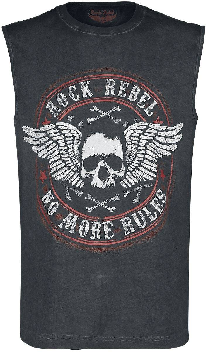 EMP Tank-Top grau von Rock Rebel by EMP