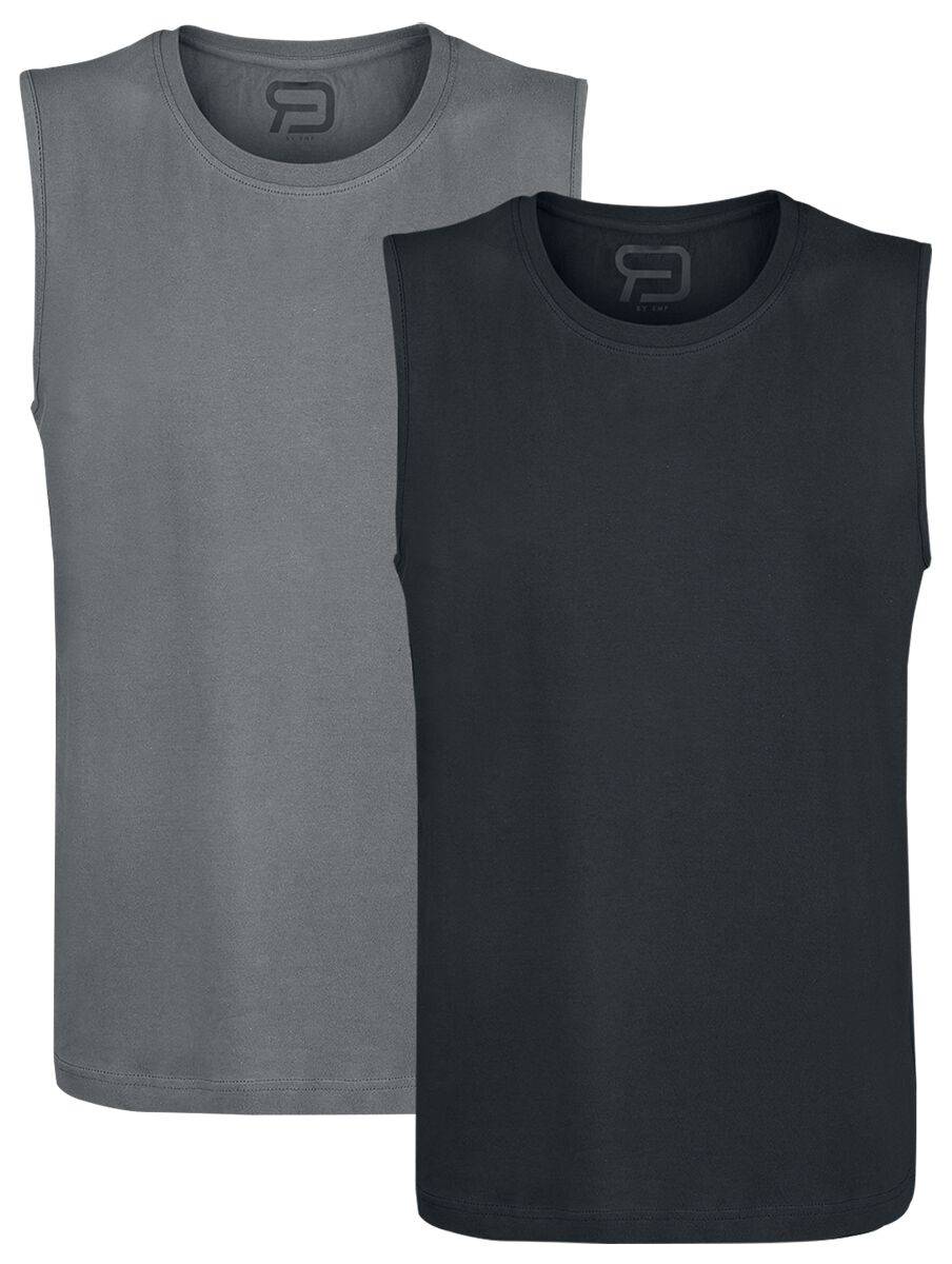 EMP Tank-Top schwarz/grau von RED by EMP