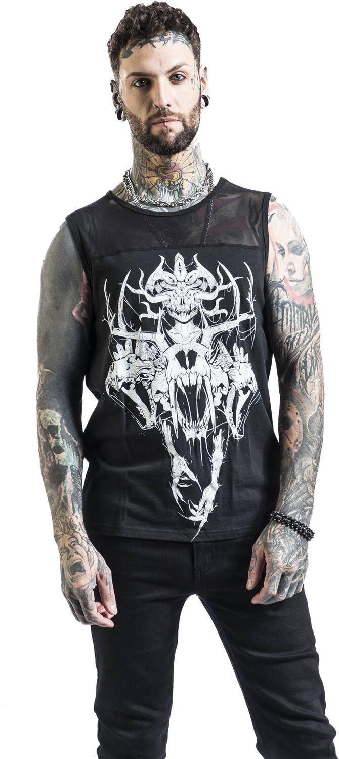 EMP Tank-Top Schwarz Von Gothicana By EMP