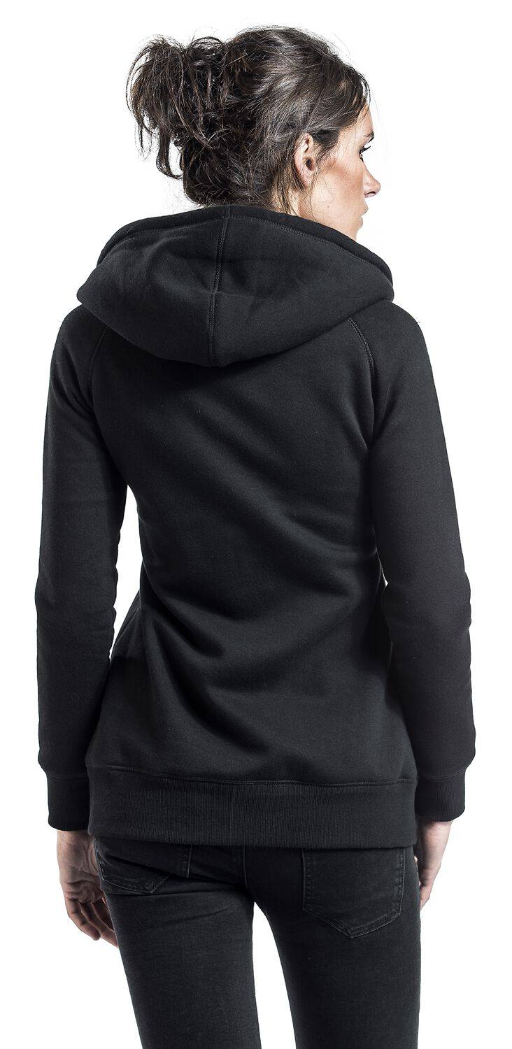 EMP "Teddy Hoodie" Kapuzenjacke Schwarz Von Forplay
