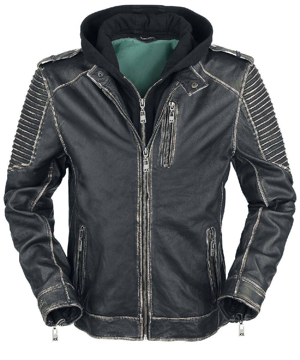 EMP "The Joker" Lederjacke Schwarz Von Suicide Squad