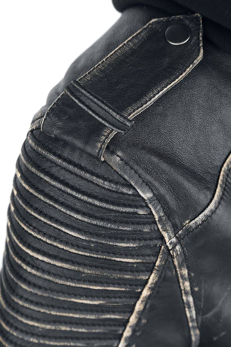 EMP "The Joker" Lederjacke Schwarz Von Suicide Squad