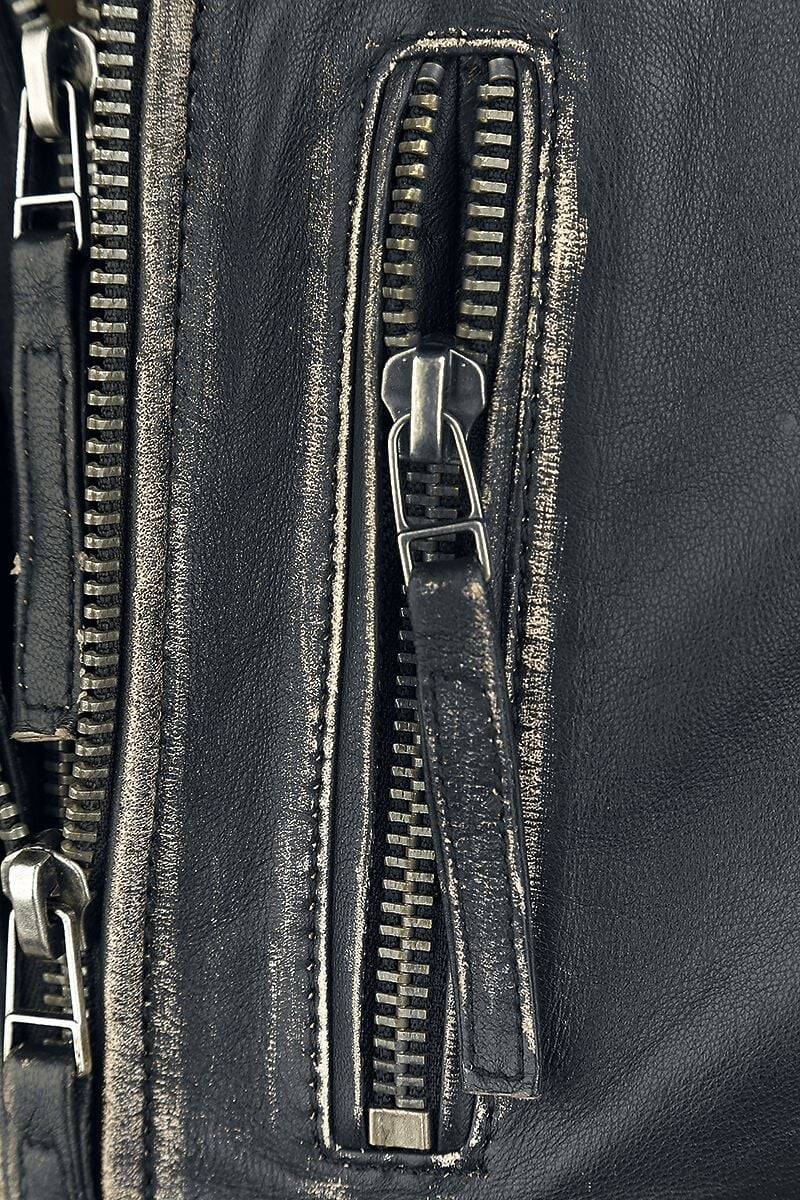 EMP "The Joker" Lederjacke Schwarz Von Suicide Squad