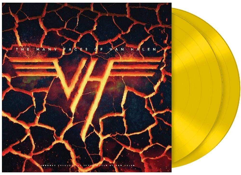 EMP "The Many Faces O Van Halen" LP gelb von V.A