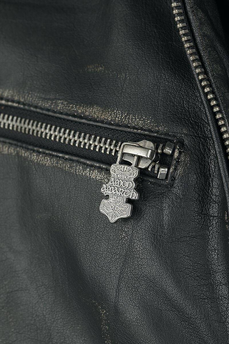 EMP "Thorhammer" Lederjacke Schwarz Von Amon Amarth