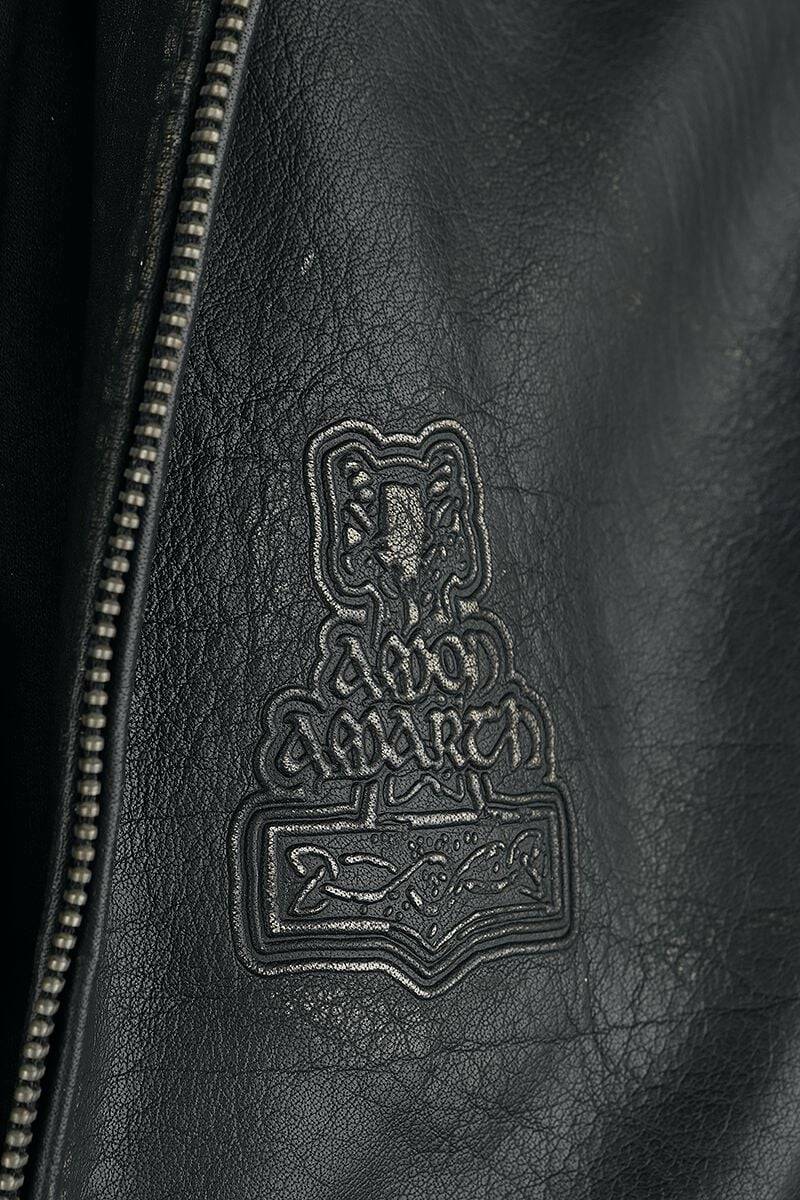 EMP "Thorhammer" Lederjacke Schwarz Von Amon Amarth