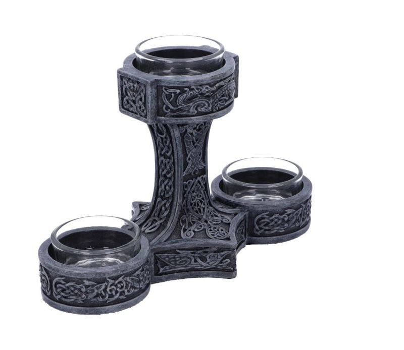 EMP "Thors Hammer" Kerzenständer Von Nemesis Now