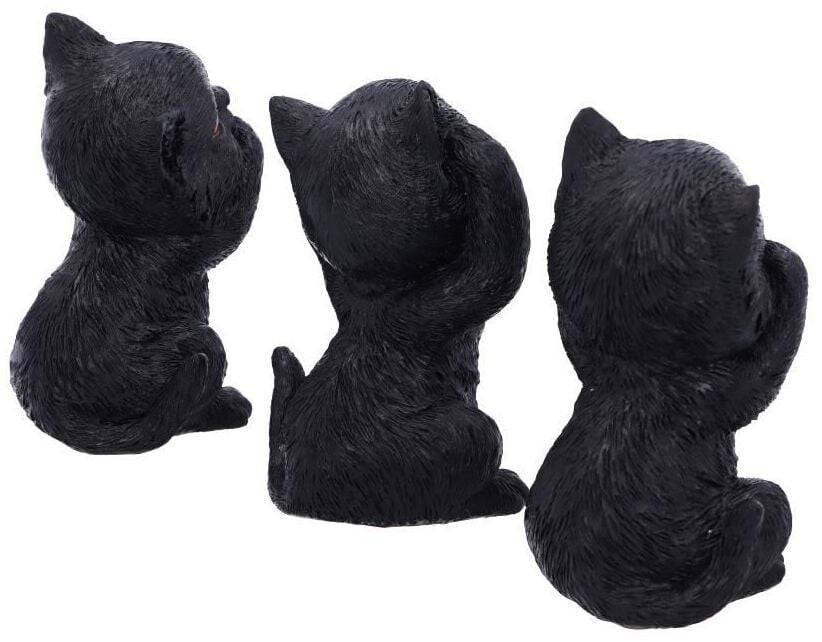 EMP "Three Wise Kitties" Statue Von Nemesis Now