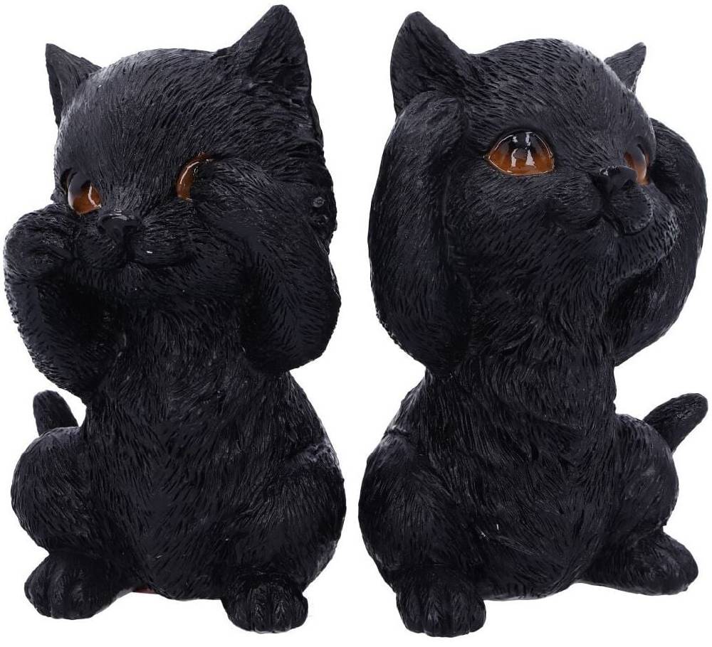 EMP "Three Wise Kitties" Statue Von Nemesis Now