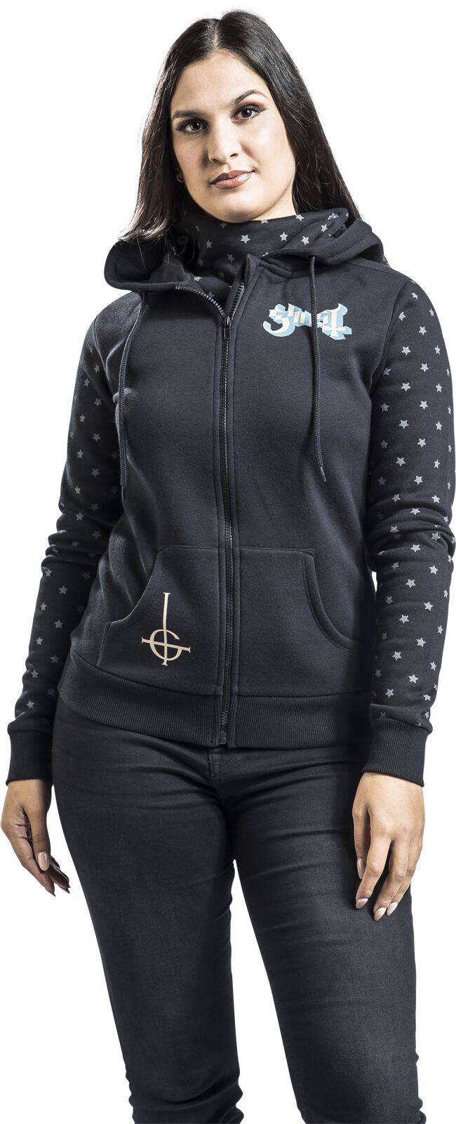 EMP "Throne" Kapuzenjacke Schwarz Von Ghost