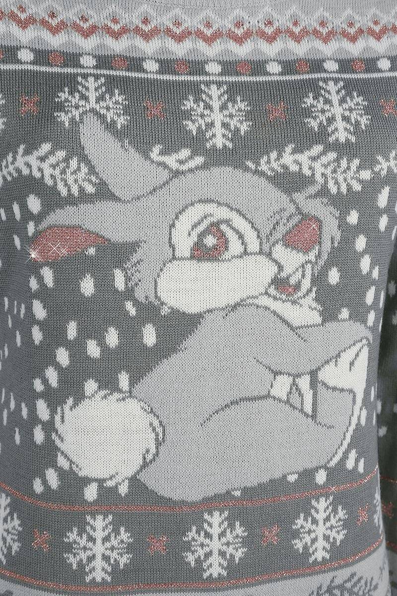 EMP "Thumper" Weihnachtspullover Grau Von Bambi