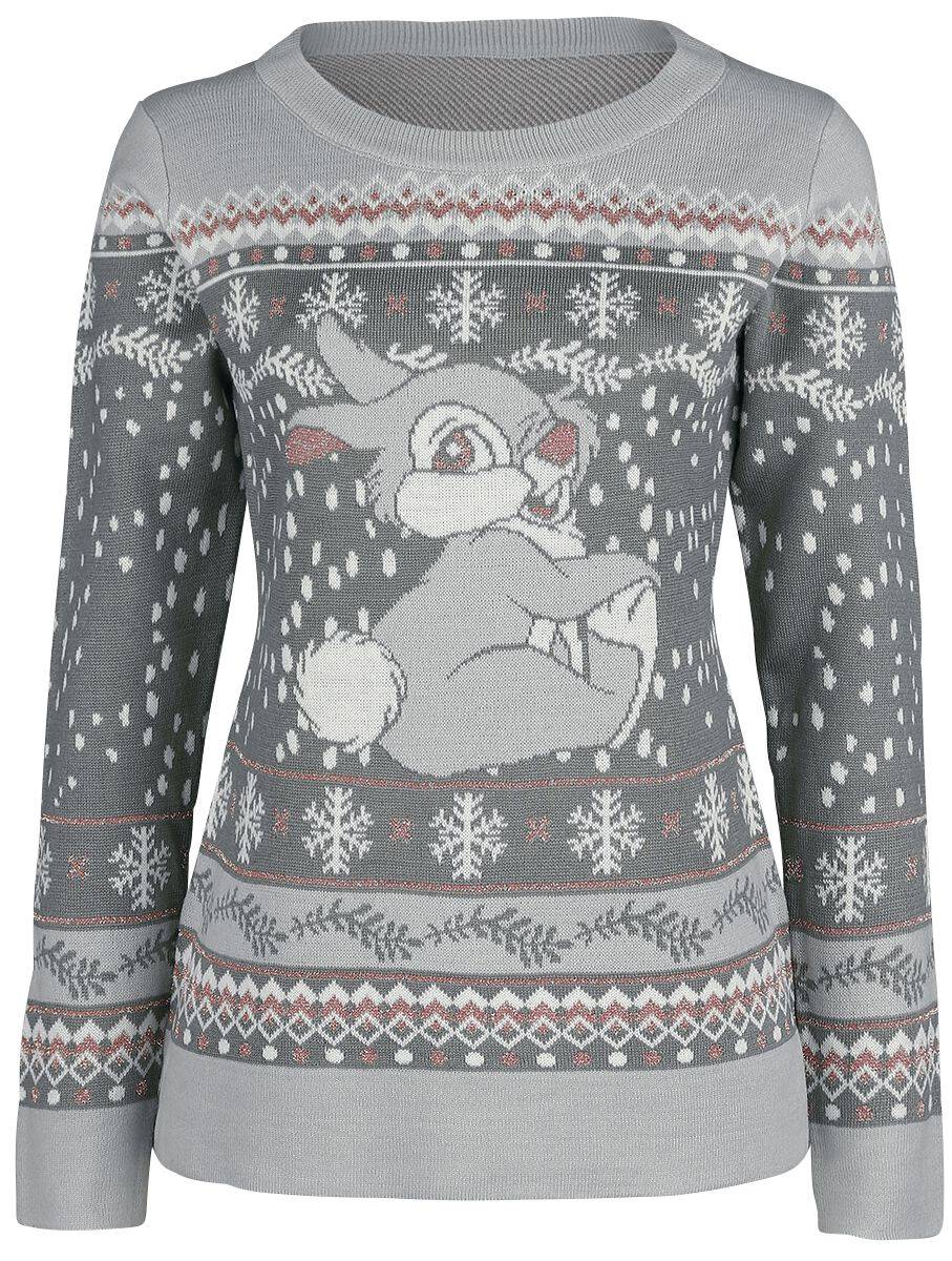 EMP "Thumper" Weihnachtspullover grau von Bambi