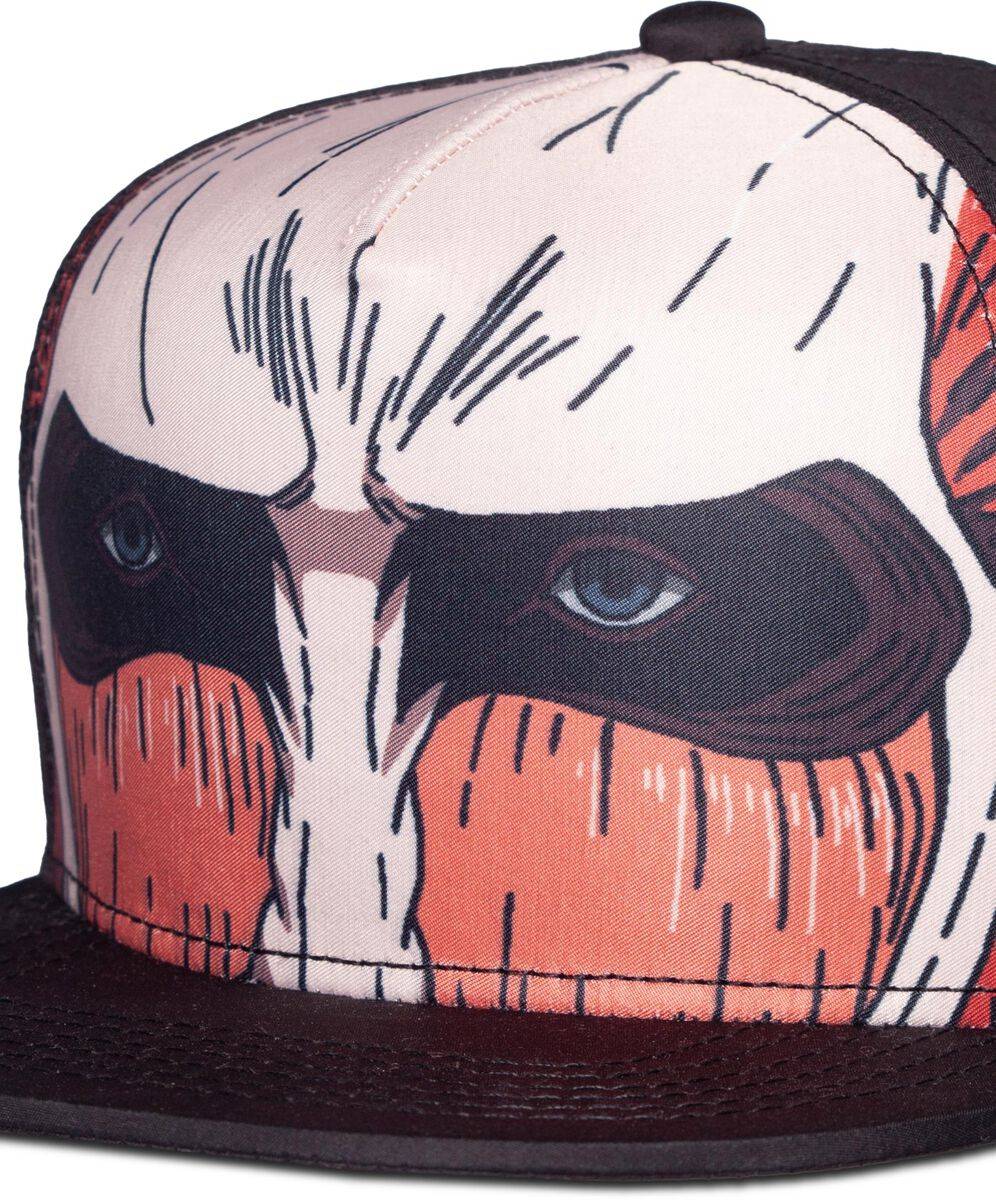 EMP "Titan Face" Cap Schwarz Von Attack On Titan