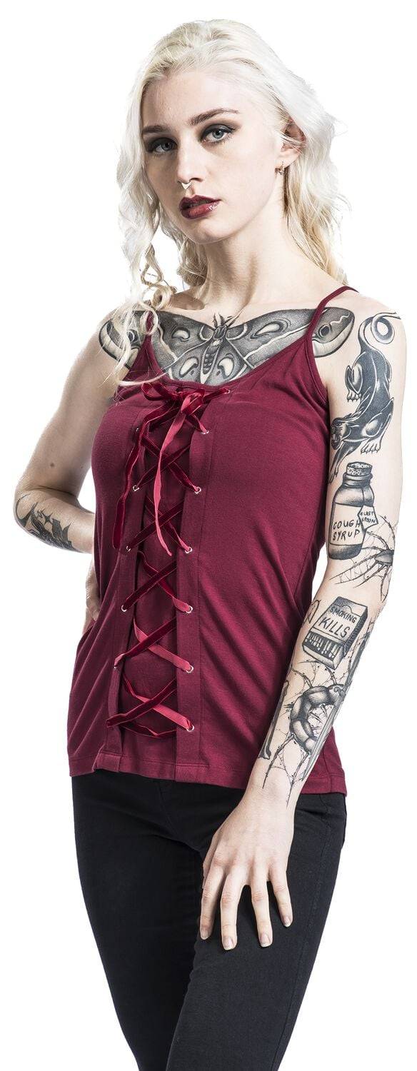 EMP Top Bordeaux Von Gothicana By EMP