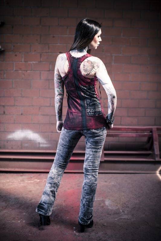 EMP Top Bordeaux Von Rock Rebel By EMP