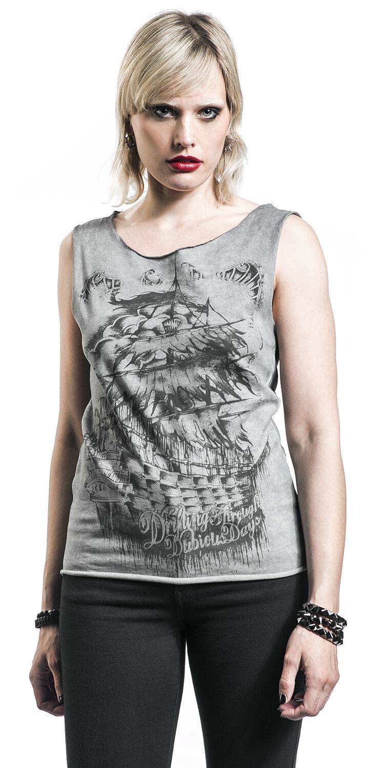 EMP Top Grau Von Black Premium By EMP
