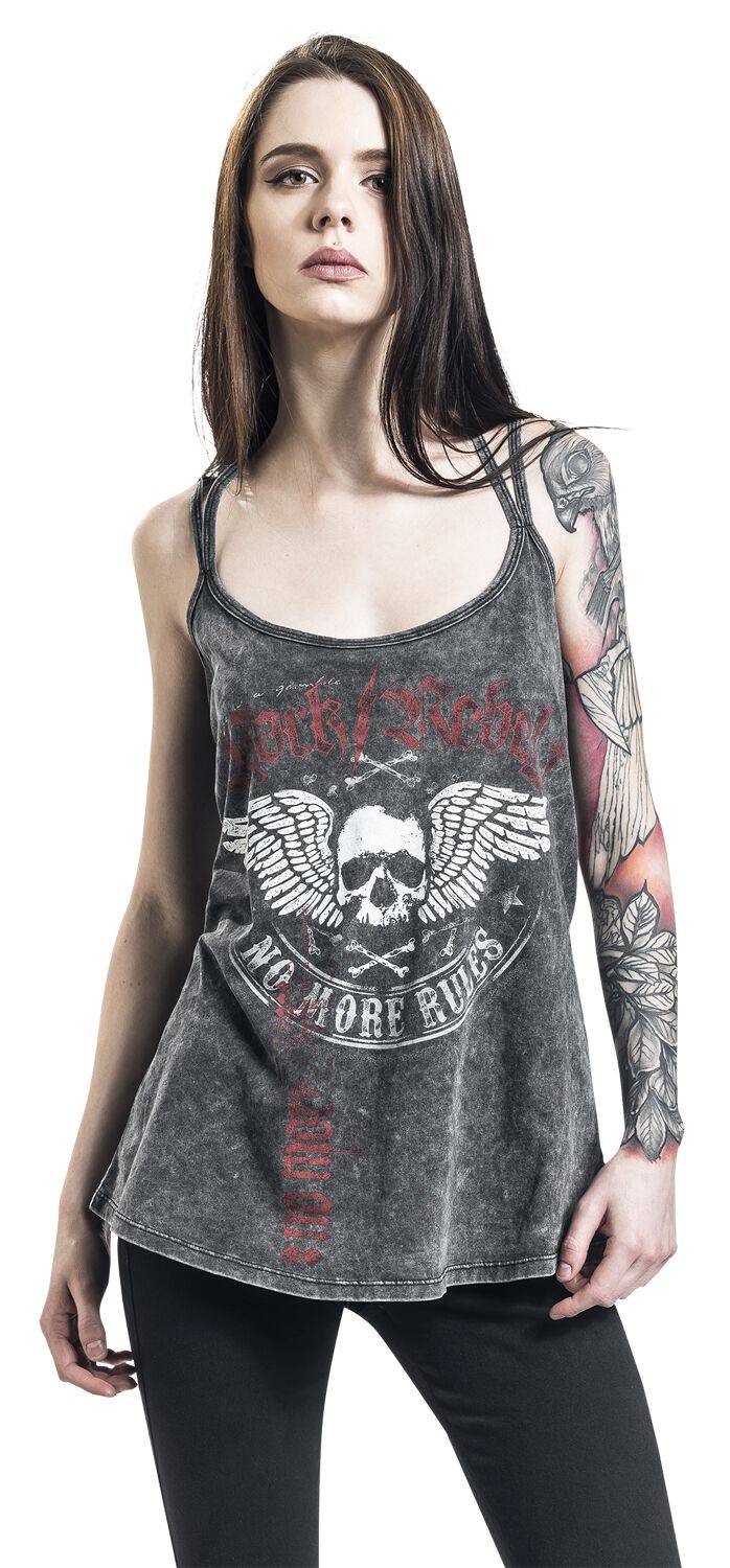EMP Top Grau Von Rock Rebel By EMP