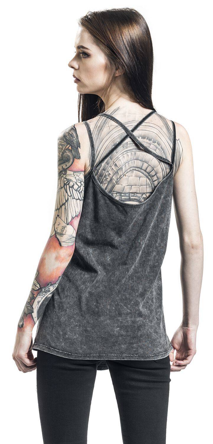 EMP Top Grau Von Rock Rebel By EMP