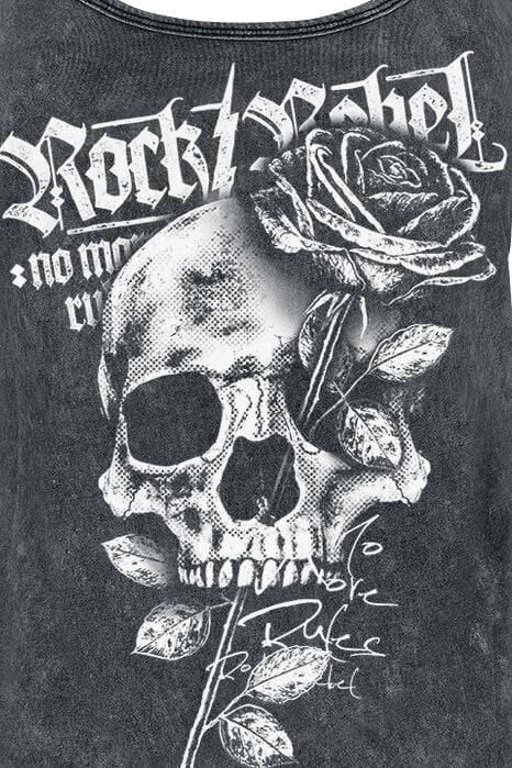 EMP Top Grau Von Rock Rebel By EMP