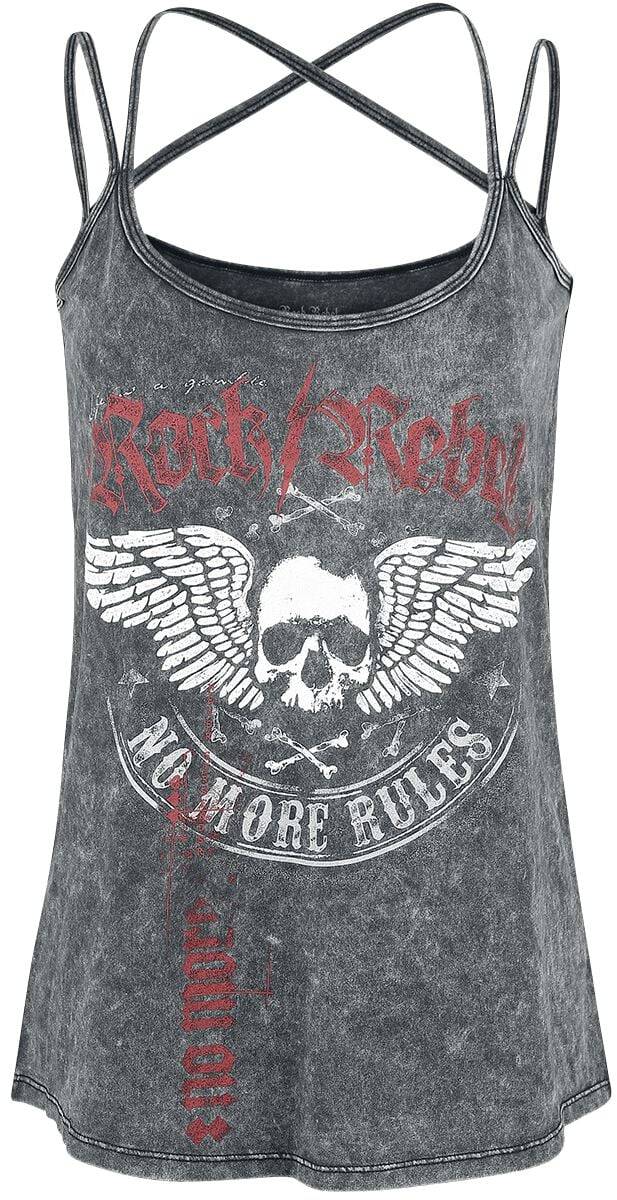 EMP Top grau von Rock Rebel by EMP