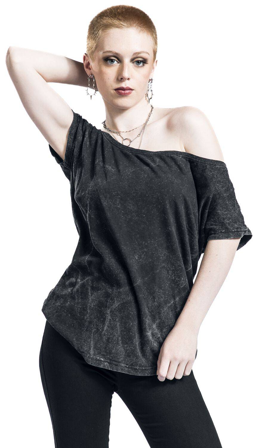 EMP "Top Marylin" T-Shirt Schwarz Von Outer Vision
