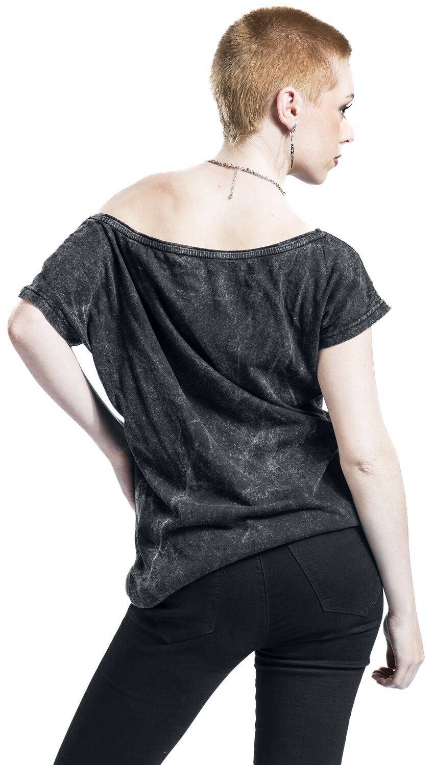 EMP "Top Marylin" T-Shirt Schwarz Von Outer Vision