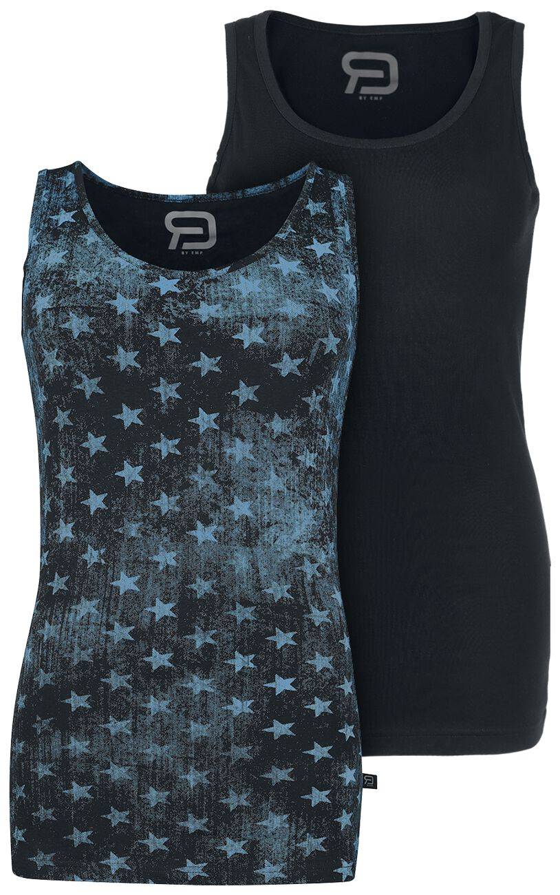 EMP Top schwarz/blau von RED by EMP