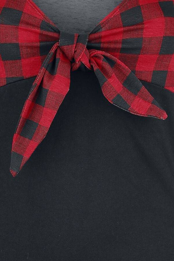 EMP Top Schwarz/rot Von Rock Rebel By EMP