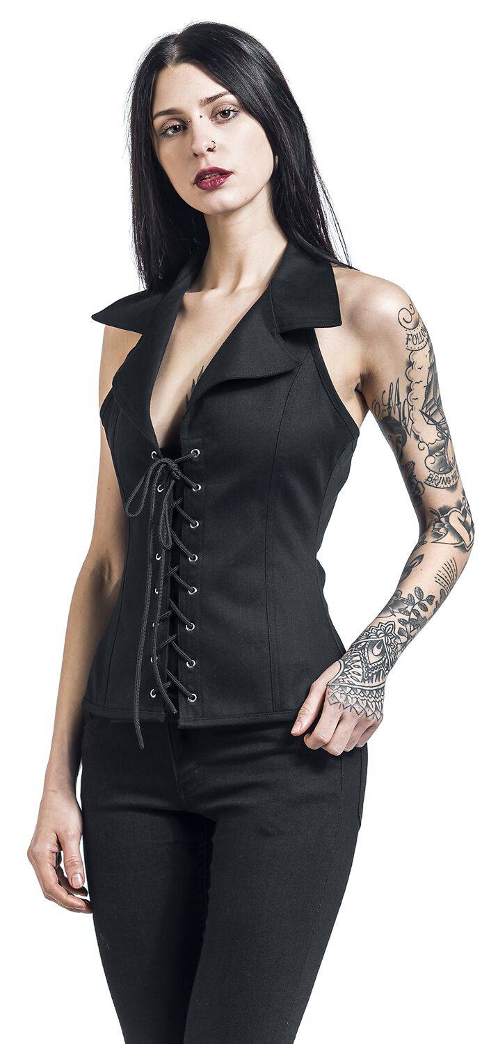 EMP Top Schwarz Von Gothicana By EMP