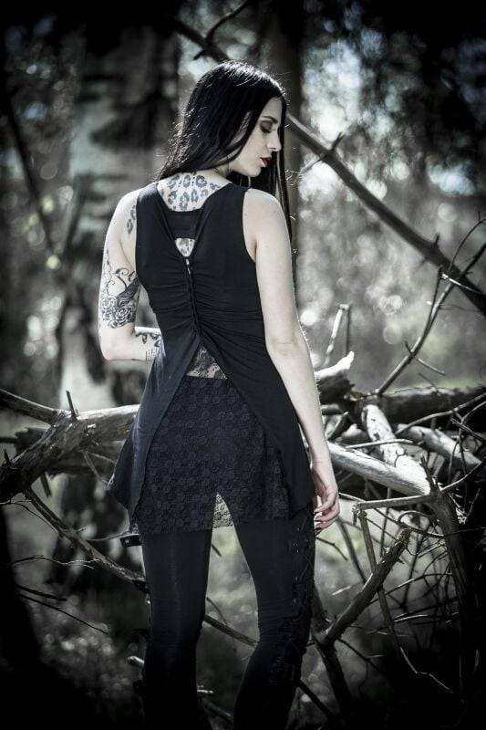 EMP Top Schwarz Von Gothicana By EMP